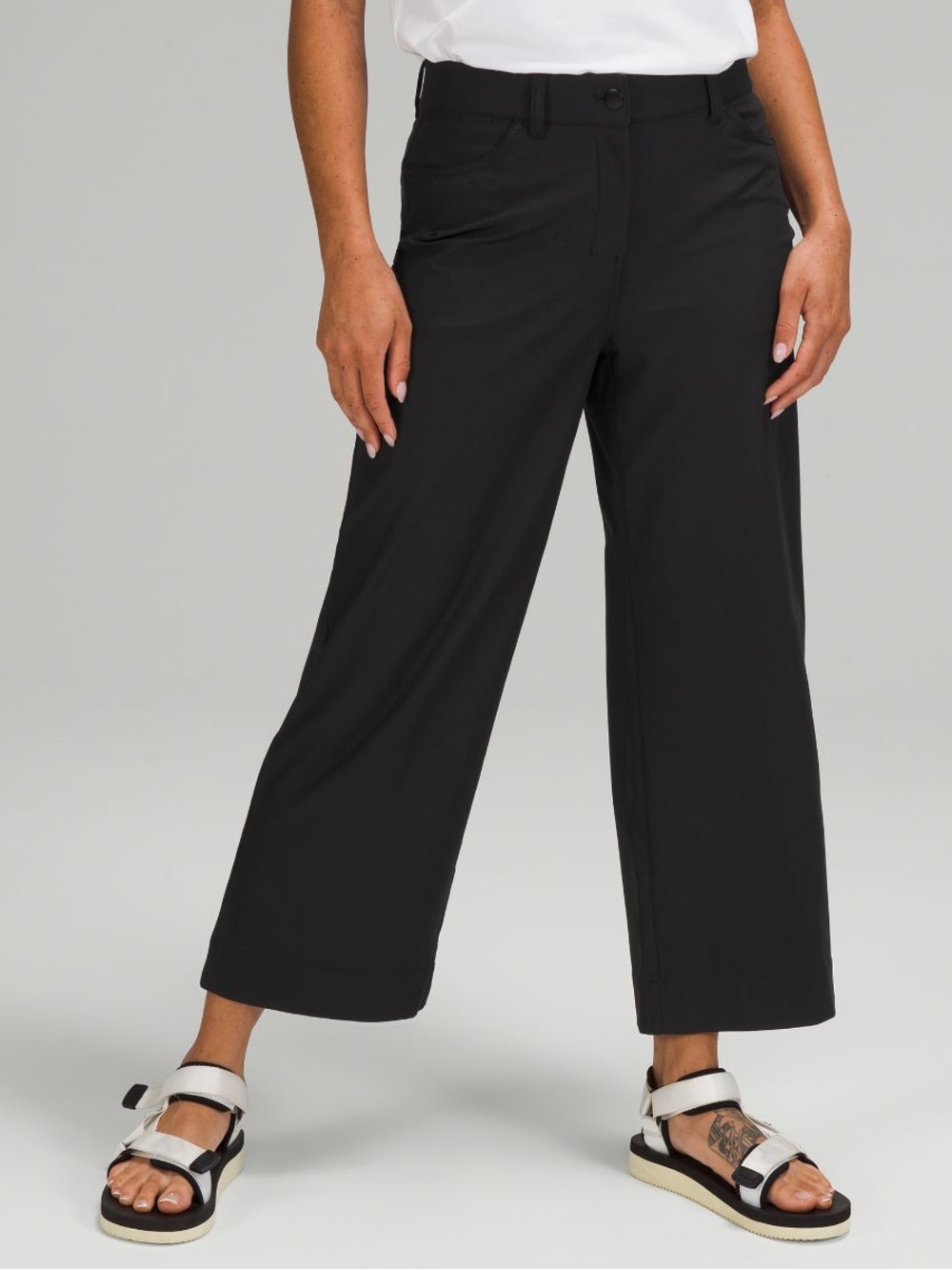 NWOT Lululemon City Sleek 5 Pocket High-Rise Wide-Leg Pant 7/8 Length Size 33